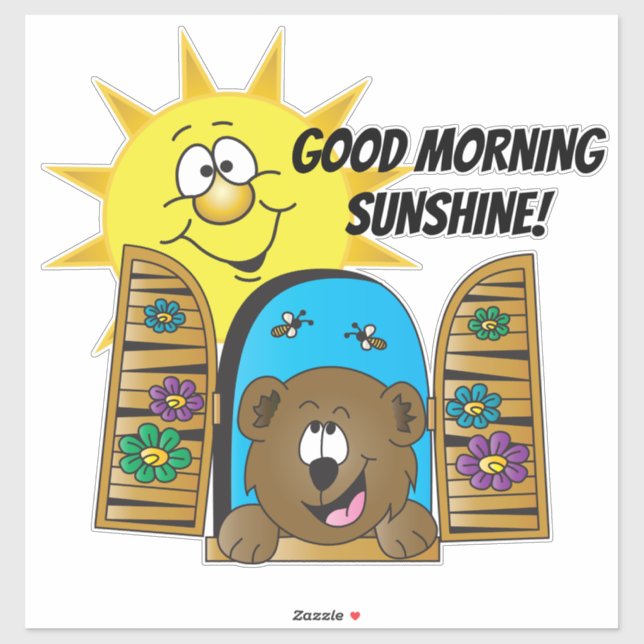 Sticker Sunshine Good Morning (Feuille)