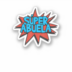 Sticker Super Abuela Cute Funny Espagnol grand-mère