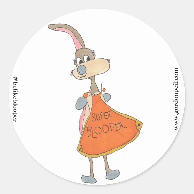 Sticker Super Blooper Classic Round (Devant)