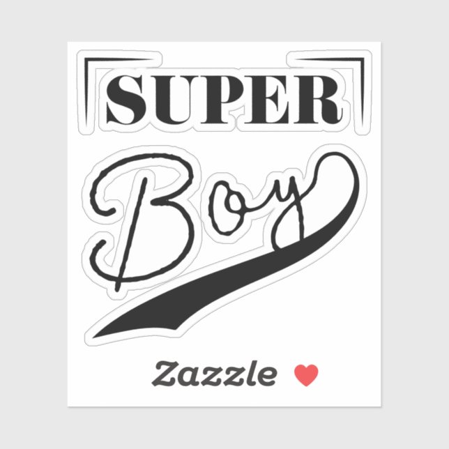 Sticker Super Boy (Feuille)