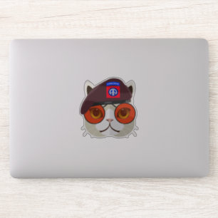 Sticker "Super Cool Parachutiste Cat"