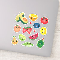 Super Cute Kawaii Cartoon Fruits Et Végétal Légume