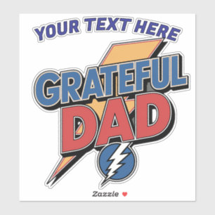 Sticker Super-héros Papa reconnaissant personnalisé