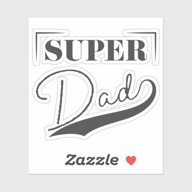 Sticker Super papa (Feuille)