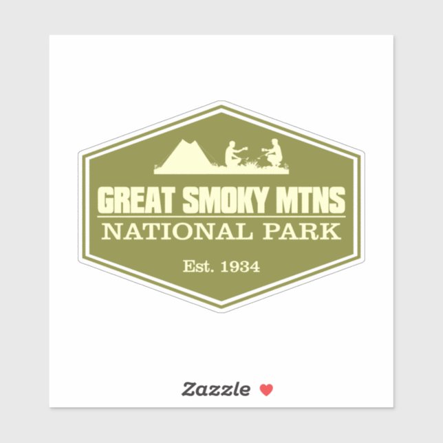 Sticker Super Smoky Mtns NP 3 (Feuille)
