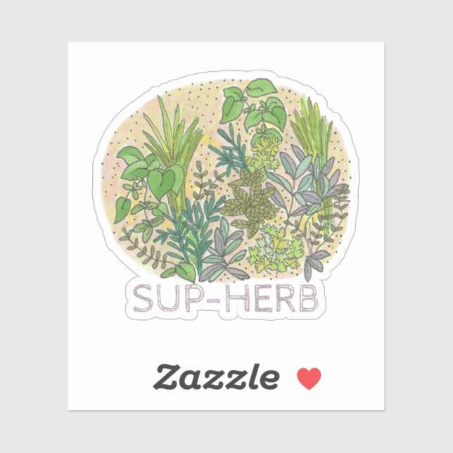 Sticker Superbe Herbe Garden (Feuille)