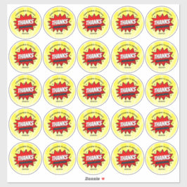 Sticker Superhero Comic Book N'importe quel âge Anniversai