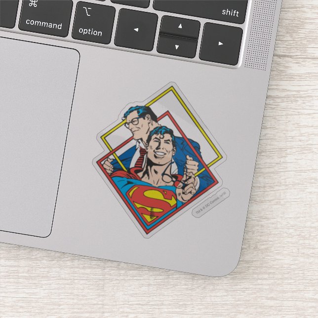 Sticker Superman/Clark Kent (Détail)