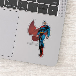 Sticker Superman Stands Haut