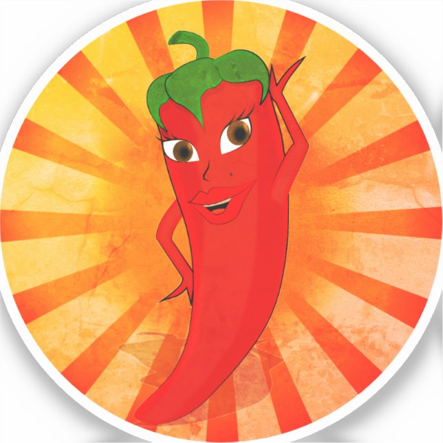 Sticker Superstar vintage Red Pepper (Recto)