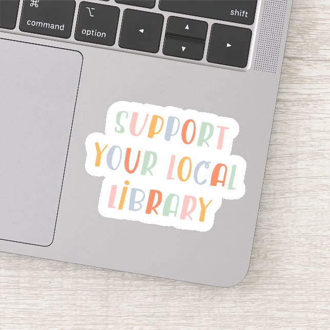 Sticker Support Your Local Library (Détail)