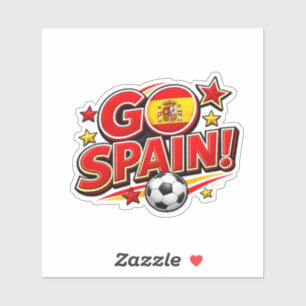 Sticker Supporter de football GO ESPAGNE Espagne pied pa