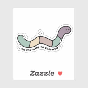 Sticker Sur My Way to Therapy drôle .Snarky decal, thérapi