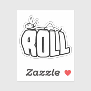 Sticker Sur un rouleau