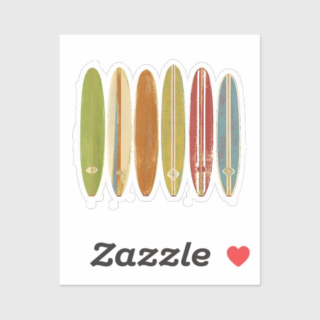 Sticker Surf de Longboard (Feuille)