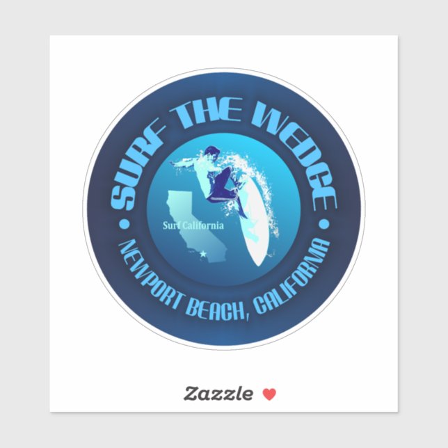 Sticker Surf du coin (Feuille)