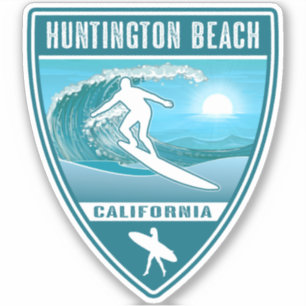 Sticker Surf Huntington Beach Californie