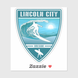 Sticker Surf Lincoln City Oregon