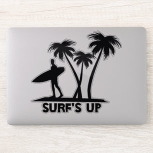Sticker Surfer Silhoette
