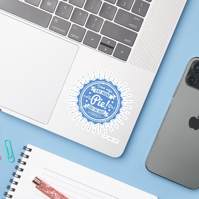 Sticker Surnaturel "Dean Dit Mange Plus De Tarte !" (Ordinateur portable avec iPhone)