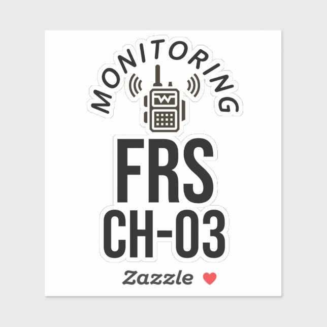 Sticker Surveillance du canal FRS 3 (Feuille)