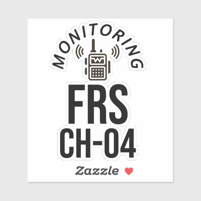 Sticker Surveillance du canal FRS 4 (Feuille)