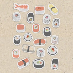Sticker Sushi japonais amusant