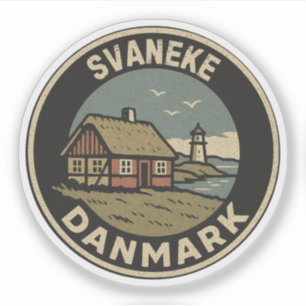 Sticker Svaneke, Danemark Danmark