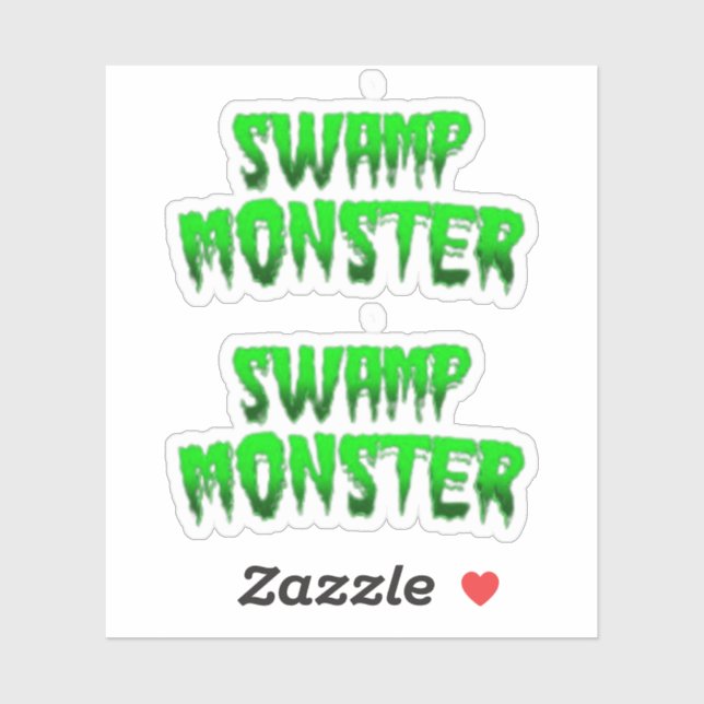 STICKER SWAMP MONSTER (Feuille)