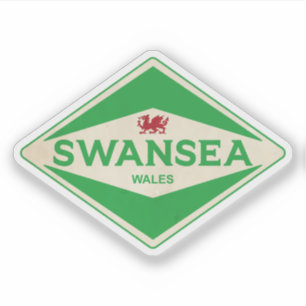 Sticker Swansea Wales Vintage