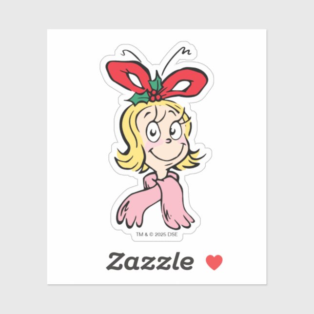 Sticker Sweet Cindy Lou Who Portrait (Feuille)
