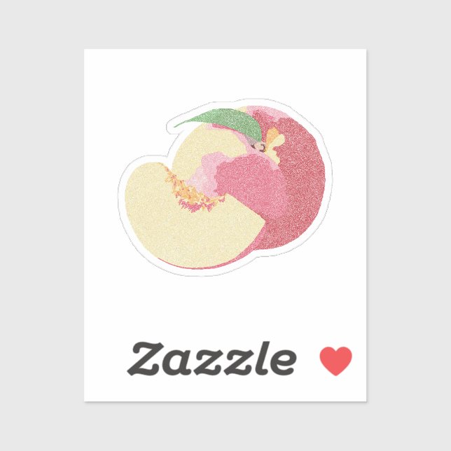 Sticker Sweet Peaches (Feuille)