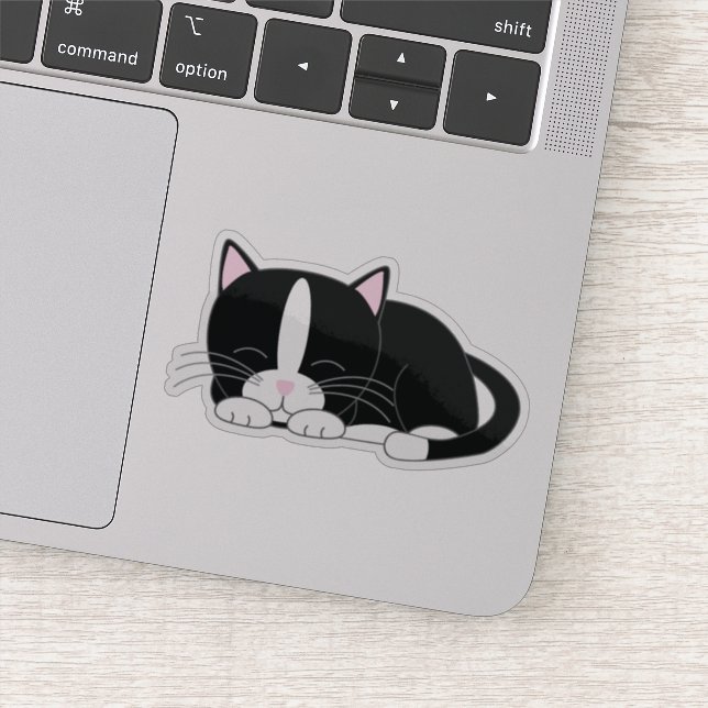 Sticker Sweet Tuxedo Kitten (Détail)