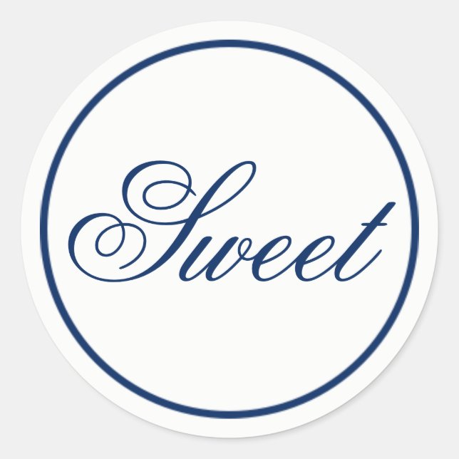 Sticker "Sweet" Wedding Favor & Welcome Bag - Mari (Devant)