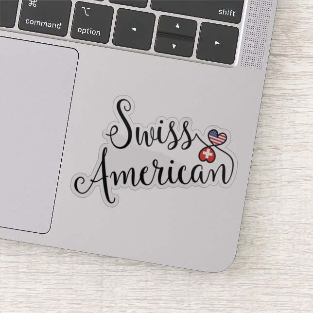 Sticker Swiss American Entwins Hearts (Détail)