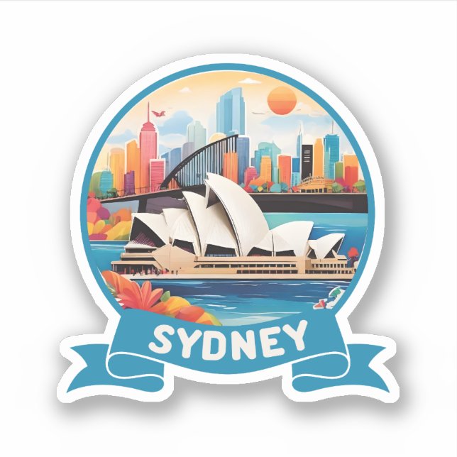Sticker Sydney Opera House Australie (Devant)
