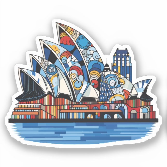 Sticker Sydney - Set Australie (15 sur 16) (Recto)