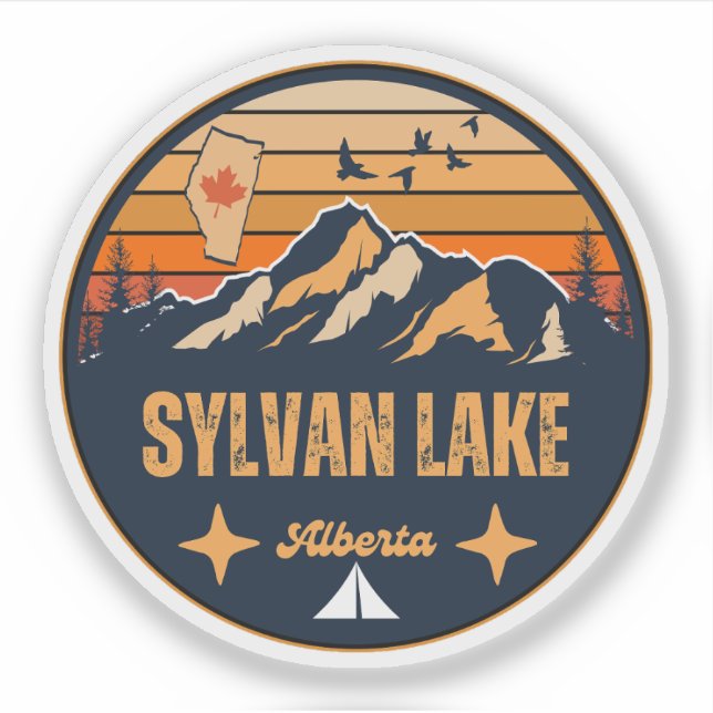 Sticker Sylvan Lake (Alberta) (Devant)