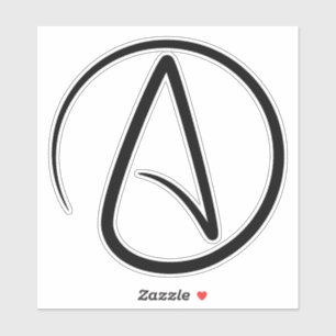 Sticker Symbole athéisme - Symbole athée