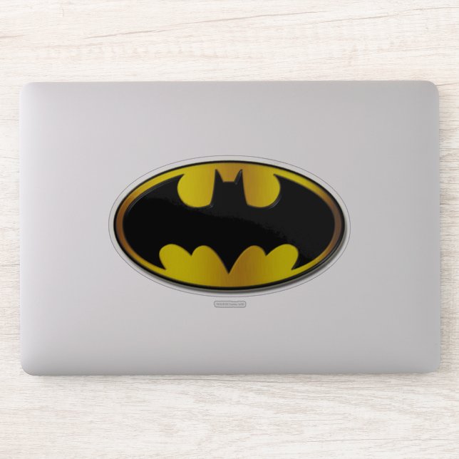 Sticker Symbole Batman | Logo de dégradé ovale (Ordinateur)