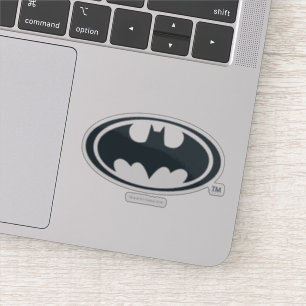 Sticker Symbole Batman   Logo noir et blanc