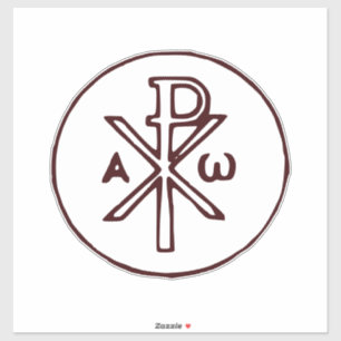 Sticker Symbole Christogram Chi-Rho