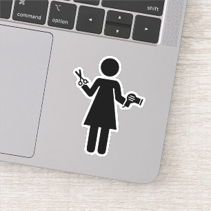 Sticker Symbole coiffeur