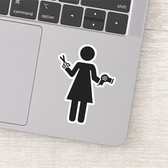 Sticker Symbole coiffeur (Détail)