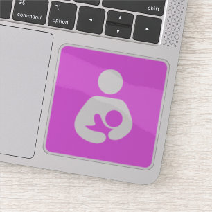 Sticker Symbole d'allaitement/soins infirmiers (rose)