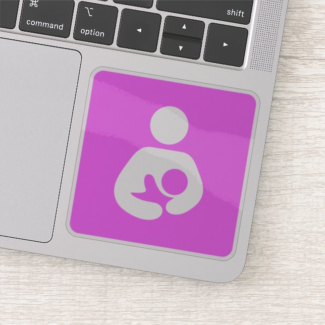 Sticker Symbole d'allaitement/soins infirmiers (rose) (Détail)