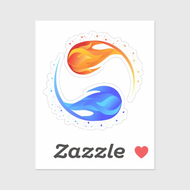Sticker Symbole d'amour- (Feuille)