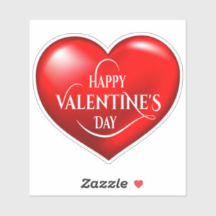 Sticker Symbole d'amour rouge 3d en forme de coeur-50420