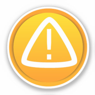 Sticker Symbole d'avertissement de prudence