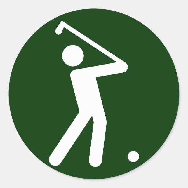 Sticker Symbole de Golf (Devant)